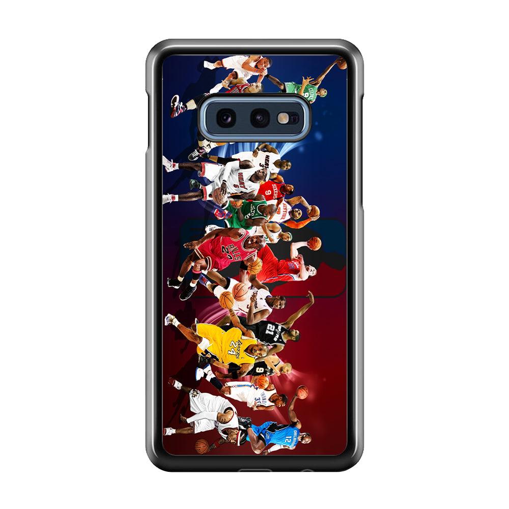 Players NBA Sports Samsung Galaxy S10E Case-Rubber / Black (2D Case)-Xtracase