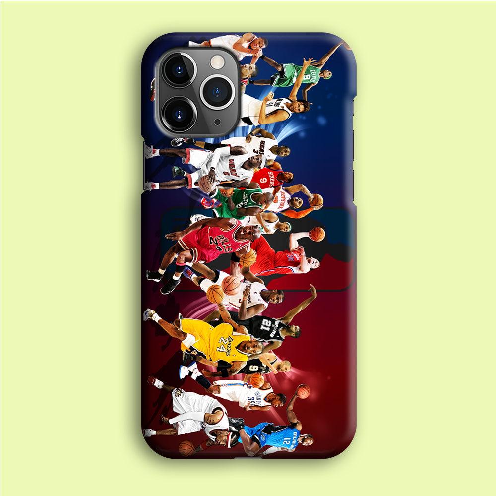 Players NBA Sports iPhone 12 Pro Case-Plastic / Full Wrap (3D Case)-Xtracase