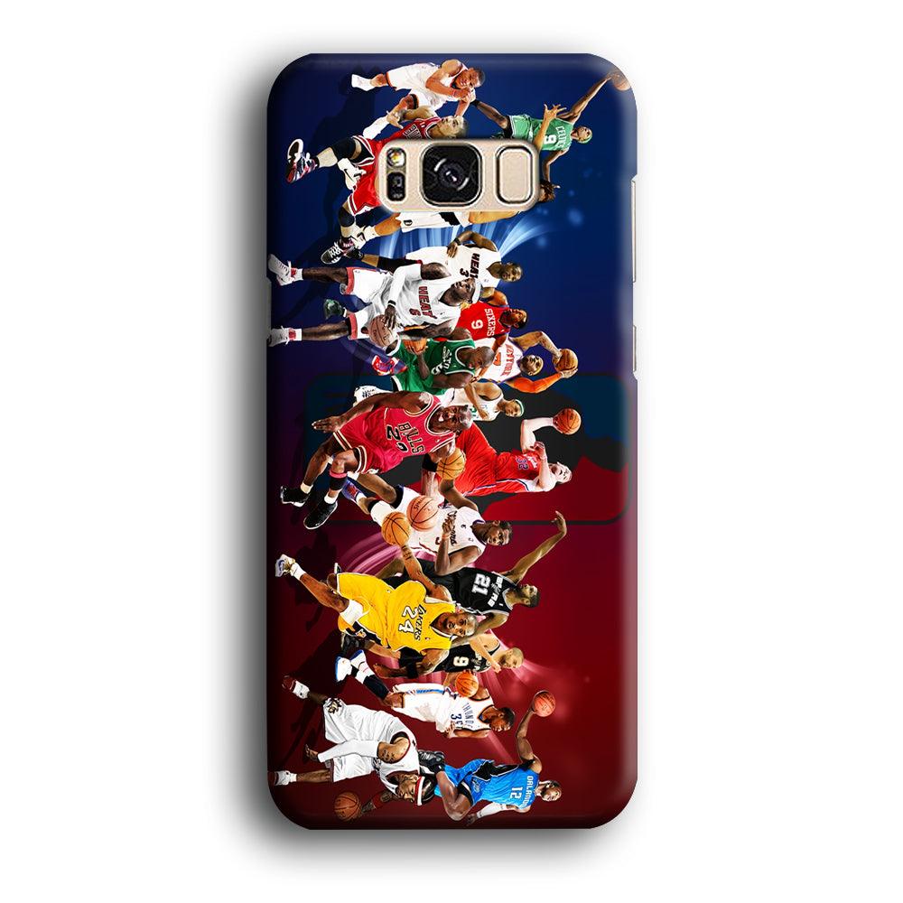 Players NBA Sports Samsung Galaxy S8 Case-Plastic / Full Wrap (3D Case)-Xtracase