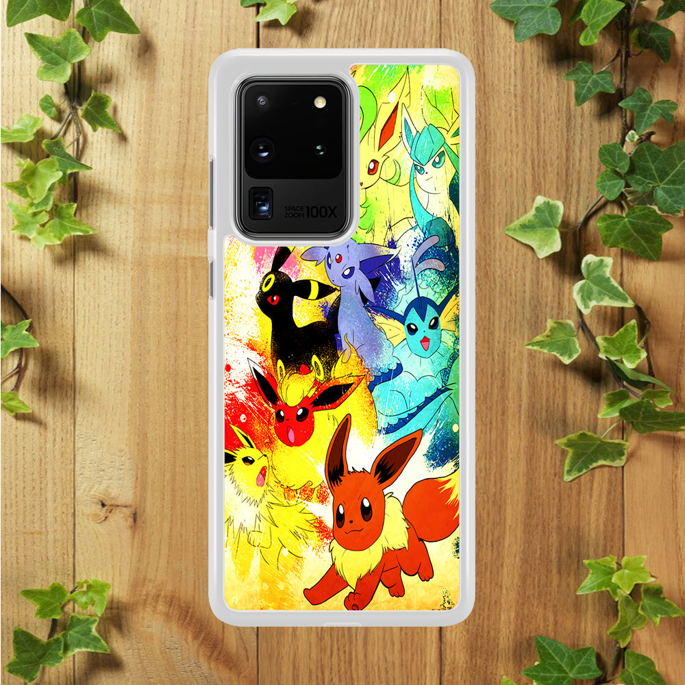 Pokemon Eevee Painting Samsung Galaxy S20 Ultra Case