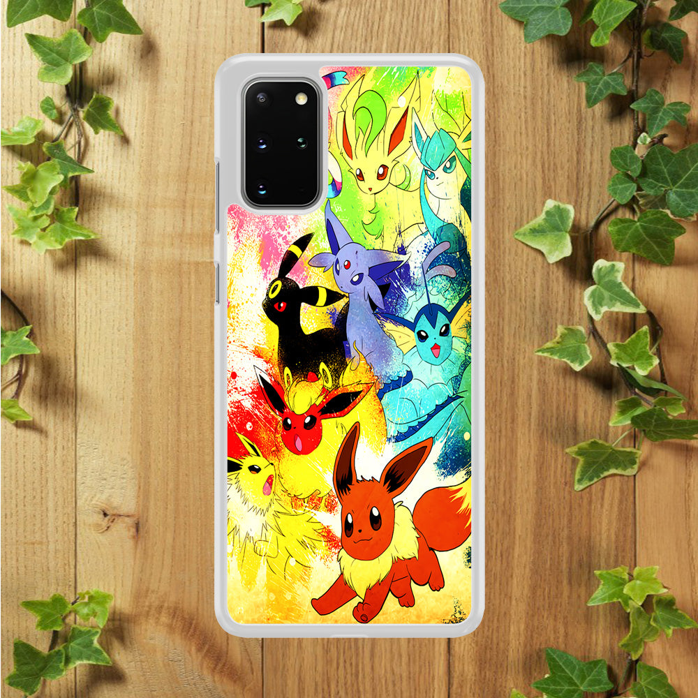 Pokemon Eevee Painting Samsung Galaxy S20 Plus Case