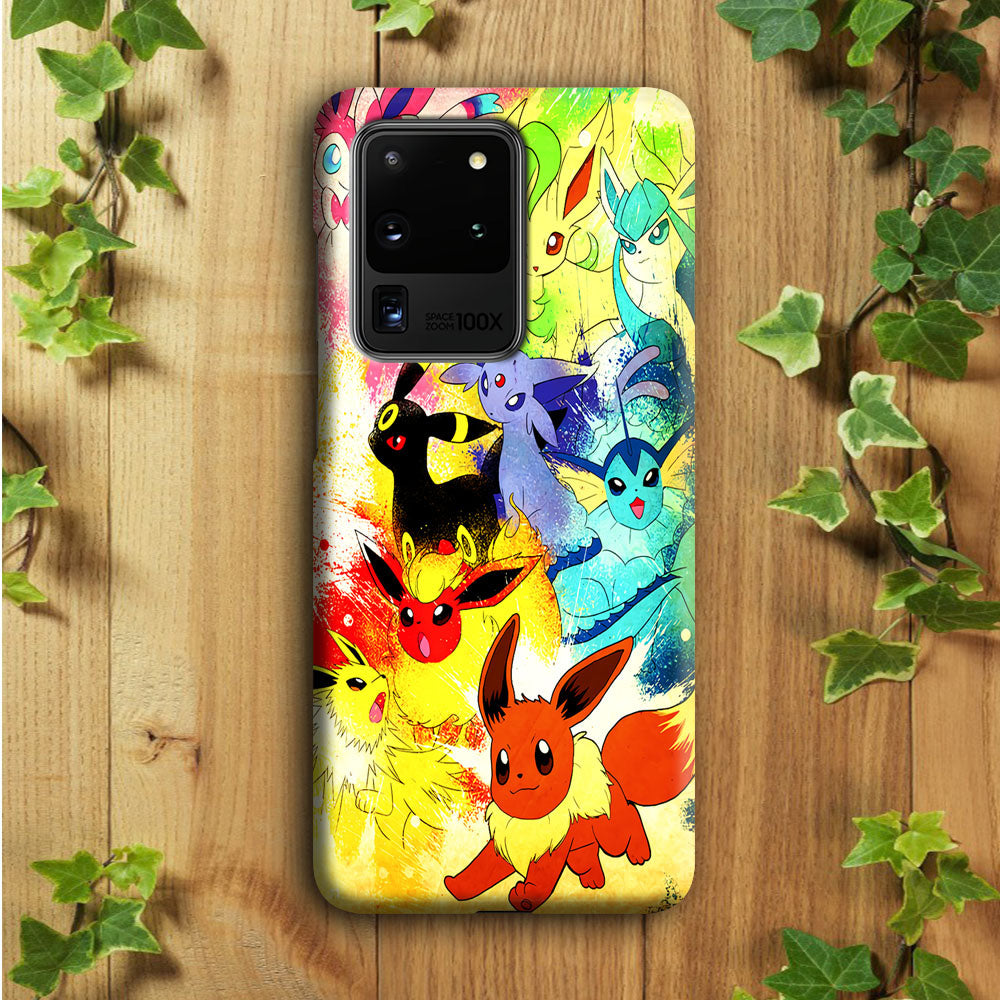 Pokemon Eevee Painting Samsung Galaxy S20 Ultra Case
