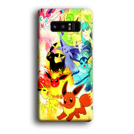 Pokemon Eevee Painting Samsung Galaxy Note 8 Case