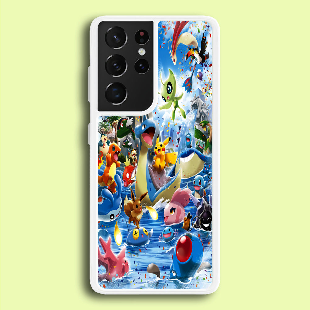 Pokemon Party Samsung Galaxy S21 Ultra Case