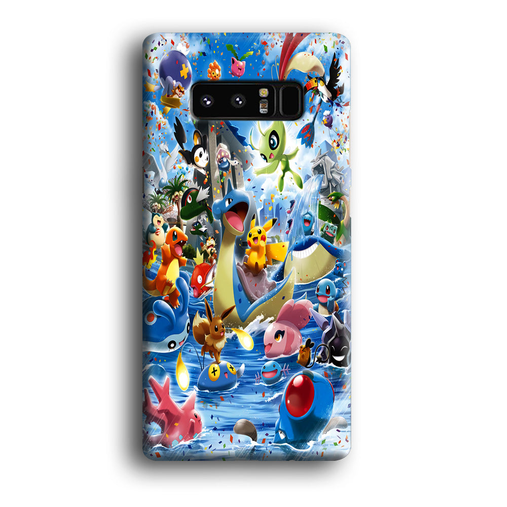 Pokemon Party Samsung Galaxy Note 8 Case