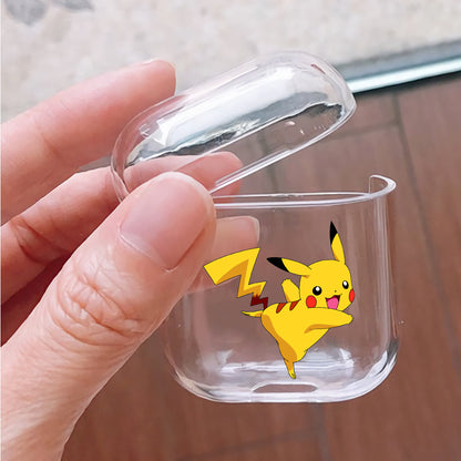 Pokemon Pikachu Hard Plastic Protective Clear Case Cover For Apple Airpods