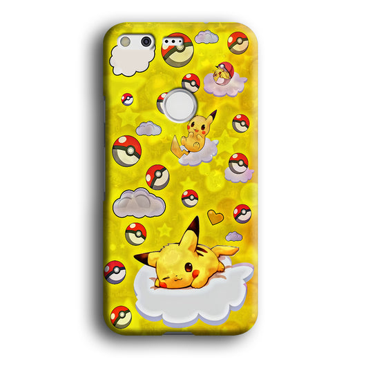 Pokemon Pikachu and Cloud Google Pixel XL 3D Case