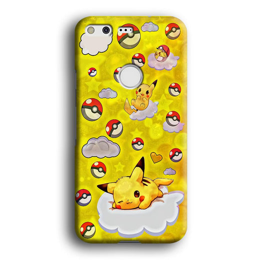 Pokemon Pikachu and Cloud Google Pixel XL 3D Case-Xtracase
