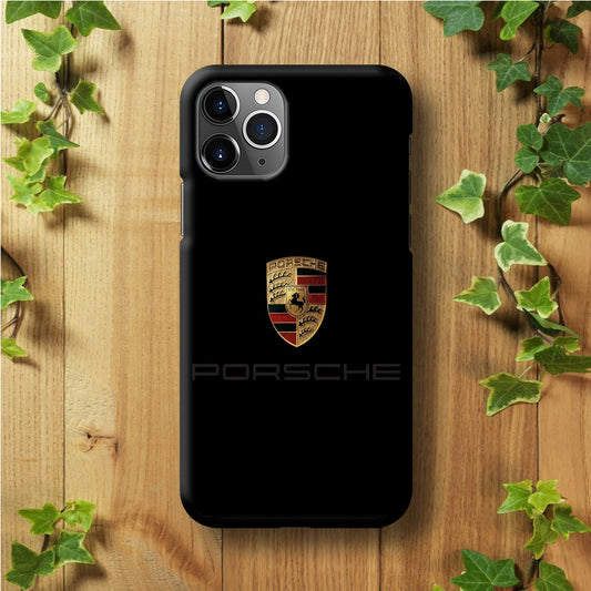 Porsche Logo Black iPhone 11 Pro Max Case