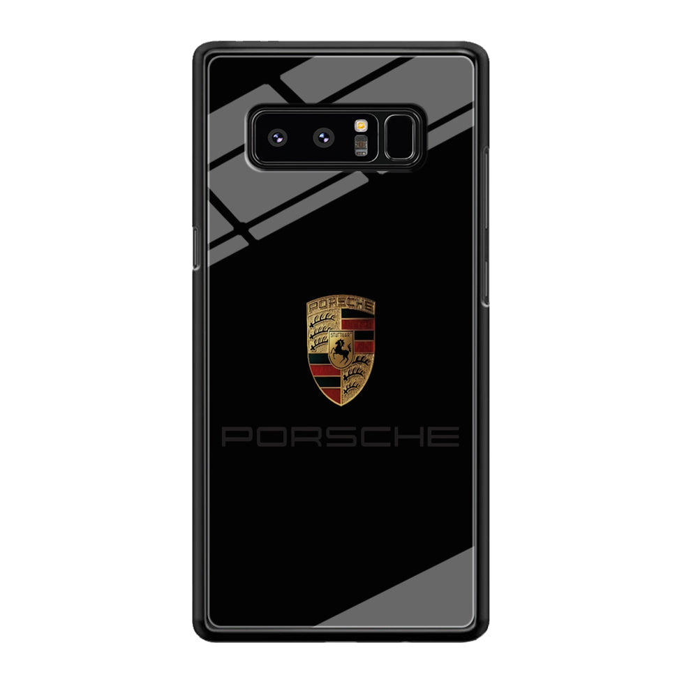 Porsche Logo Black Samsung Galaxy Note 8 Case