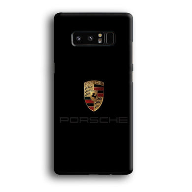 Porsche Logo Black Samsung Galaxy Note 8 Case