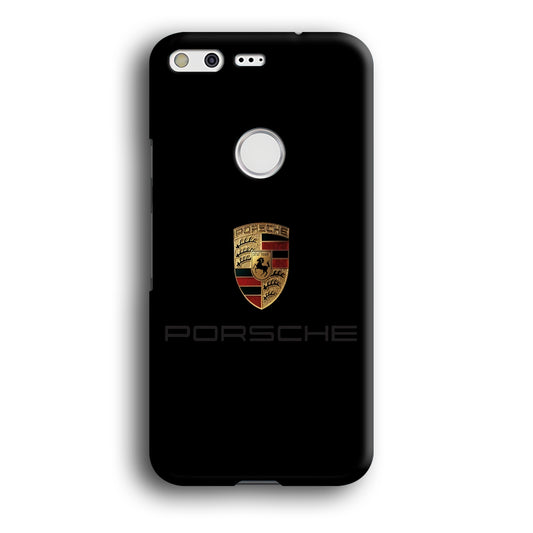 Porsche Logo Black Google Pixel XL 3D Case