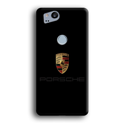 Porsche Logo Black Google Pixel 2 3D Case