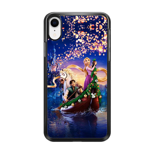 Princess Rapunzel iPhone XR Case-Rubber / Black (2D Case)-Xtracase