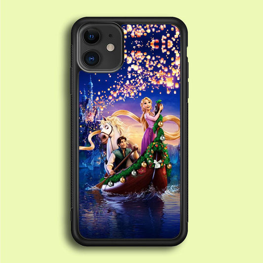 Princess Rapunzel iPhone 12 Mini Case-Rubber / Black (2D Case)-Xtracase