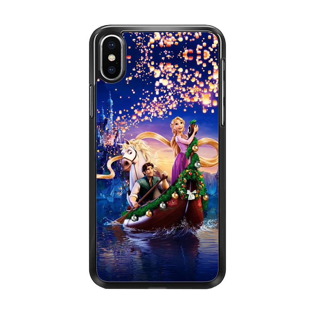 Princess Rapunzel iPhone X Case-Rubber / Black (2D Case)-Xtracase