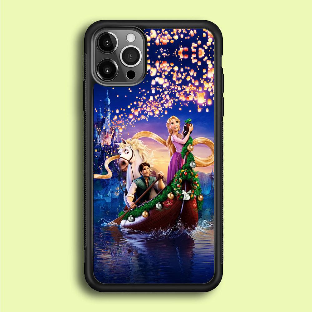 Princess Rapunzel iPhone 12 Pro Case-Rubber / Black (2D Case)-Xtracase