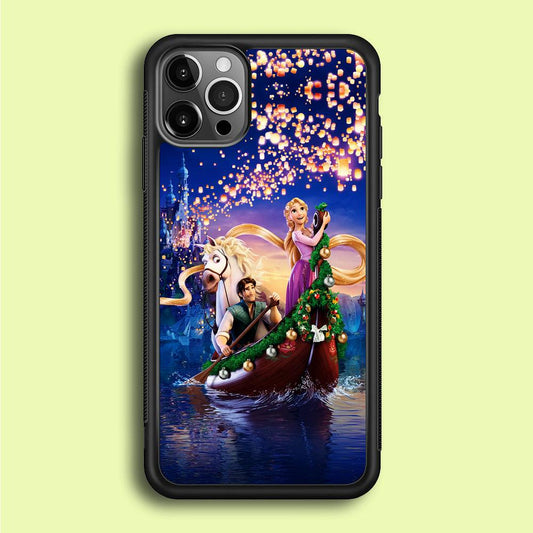Princess Rapunzel iPhone 12 Pro Case-Rubber / Black (2D Case)-Xtracase