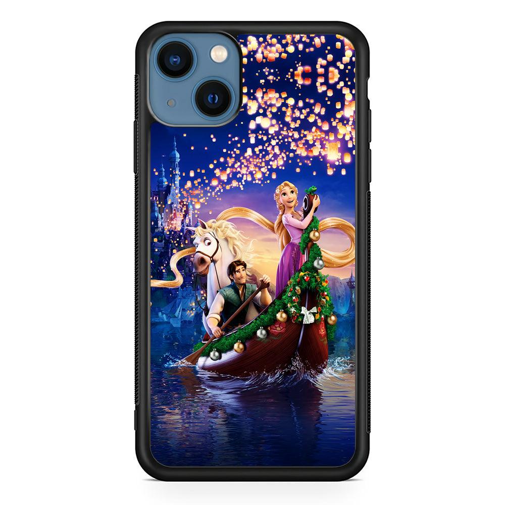Princess Rapunzel iPhone 13 Mini Case-Rubber / Black (2D Case)-Xtracase