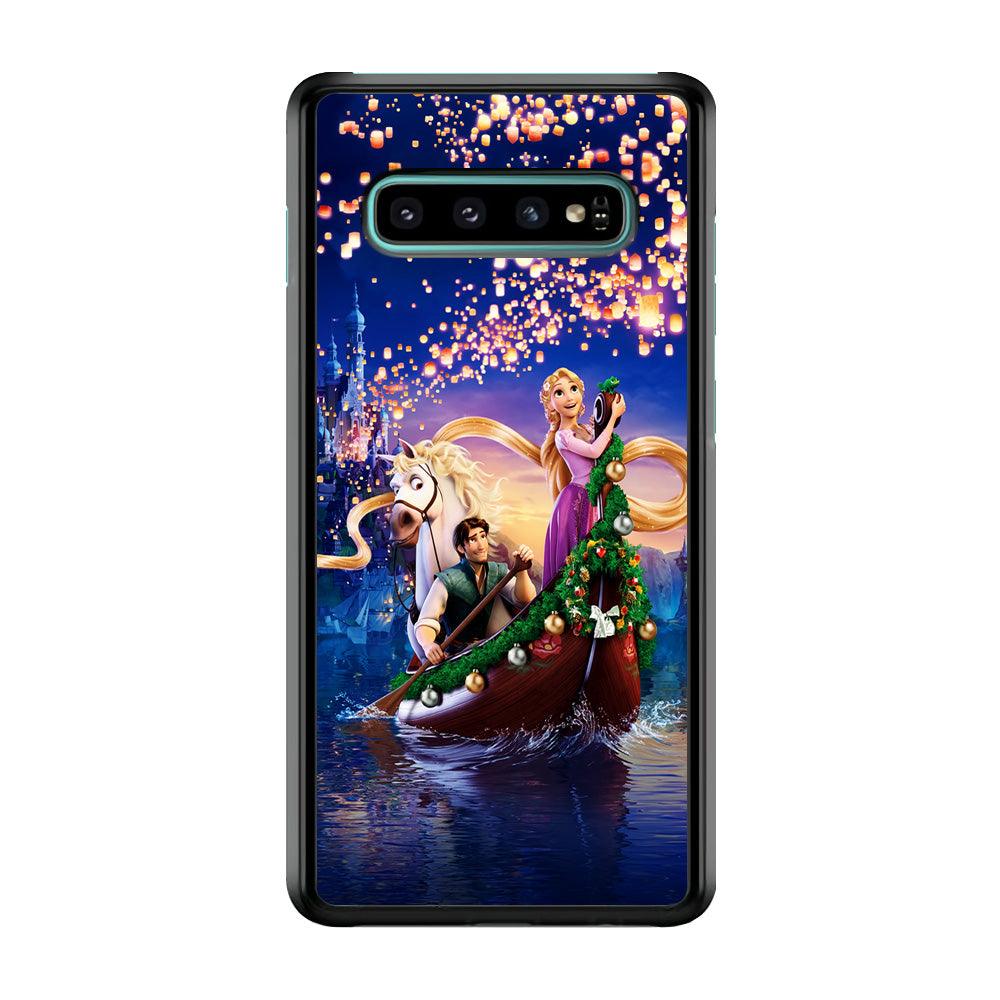 Princess Rapunzel Samsung Galaxy S10 Plus Case-Rubber / Black (2D Case)-Xtracase