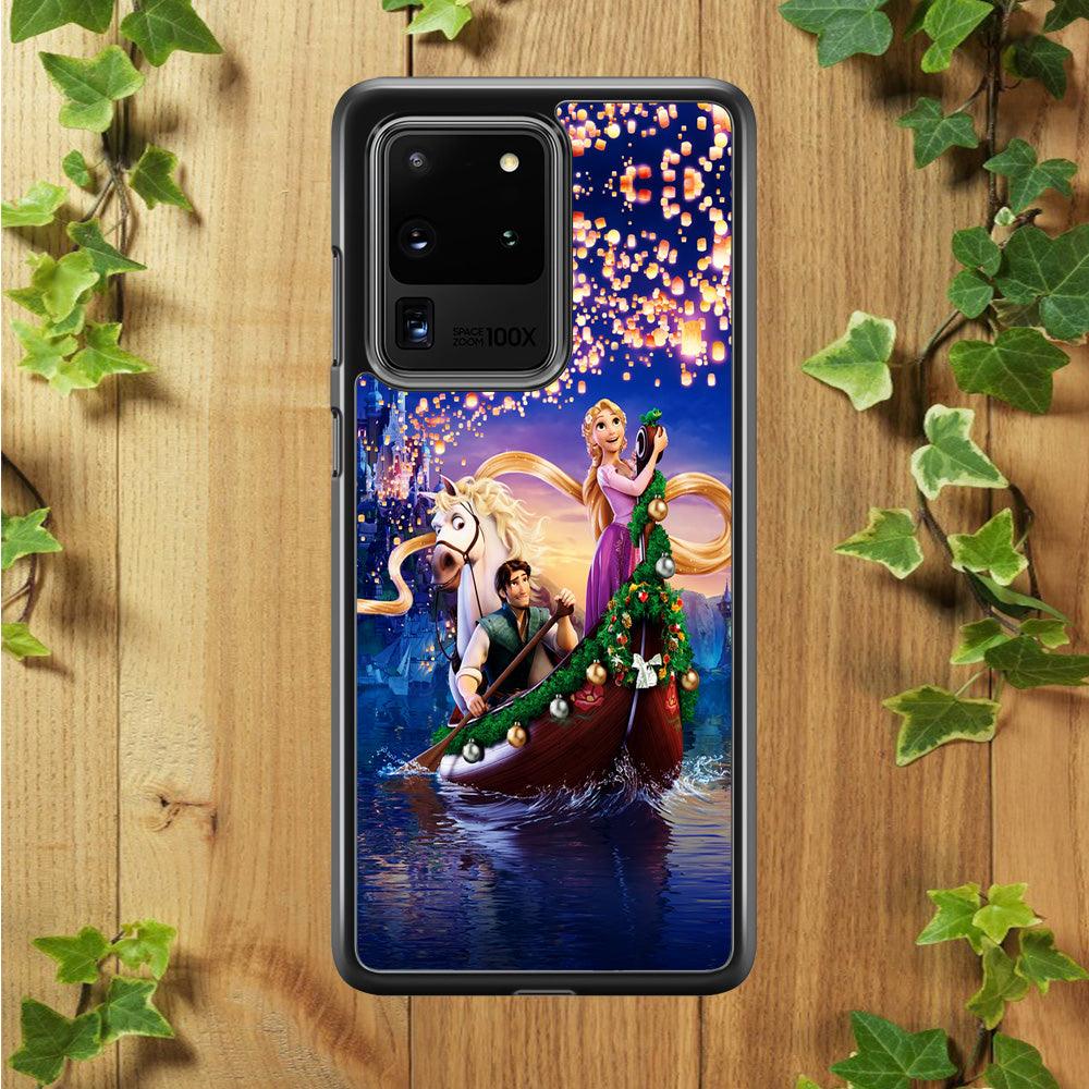 Princess Rapunzel Samsung Galaxy S20 Ultra Case-Rubber / White (2D Case)-Xtracase