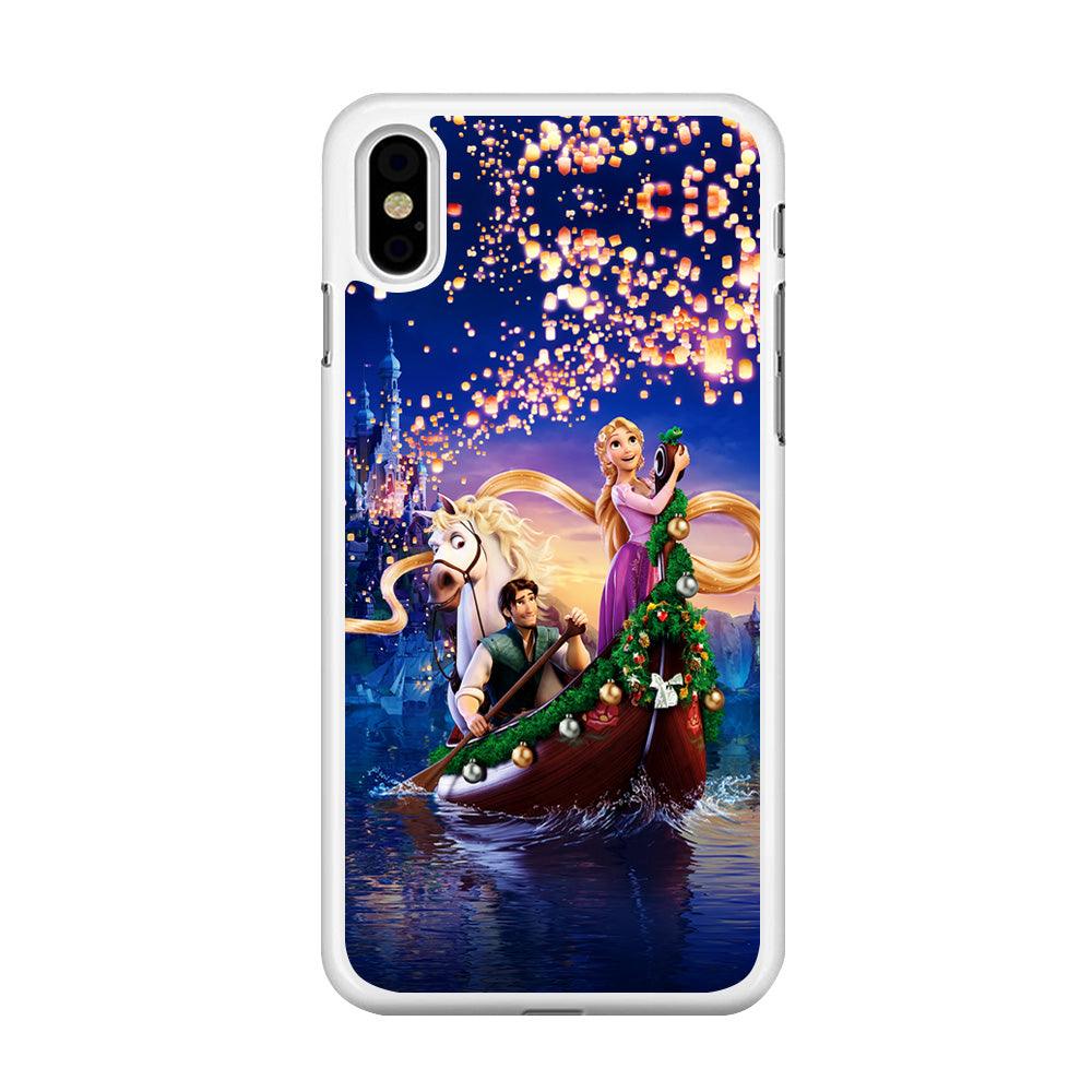Princess Rapunzel iPhone Xs Case-Rubber / White (2D Case)-Xtracase