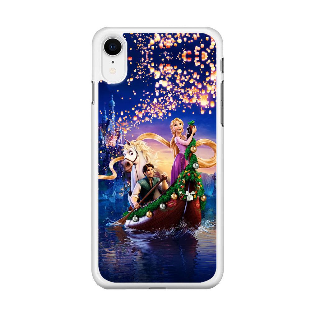 Princess Rapunzel iPhone XR Case-Rubber / White (2D Case)-Xtracase