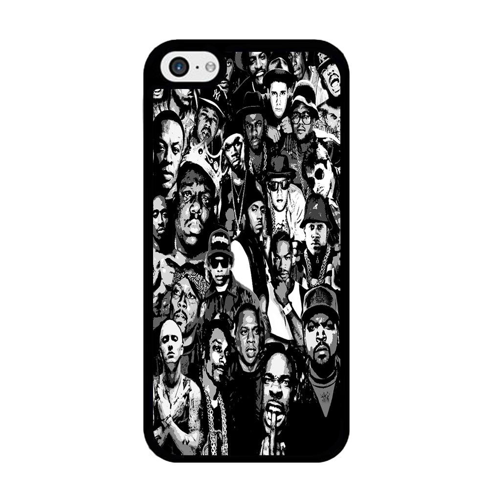Rap Legends Notorious iPhone 5 | 5s Case-Rubber / Black (2D Case)-Xtracase