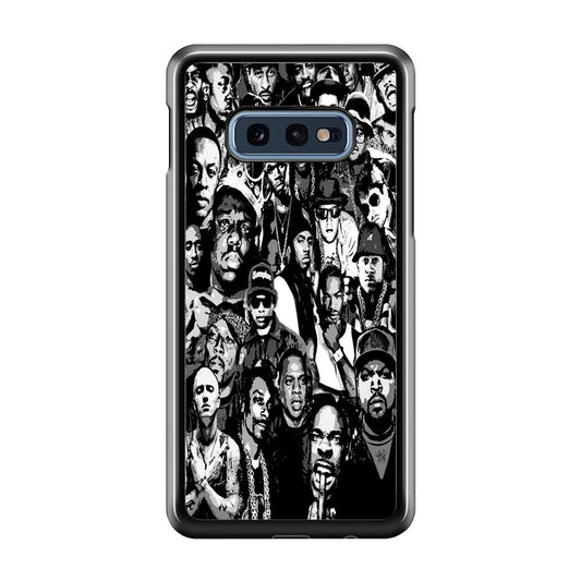 Rap Legends Notorious Samsung Galaxy S10E Case-Rubber / White (2D Case)-Xtracase