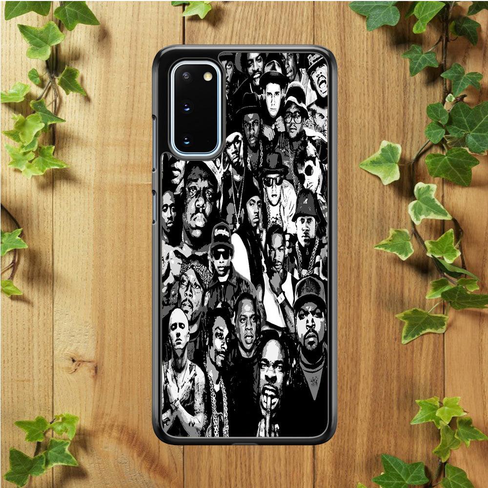 Rap Legends Notorious Samsung Galaxy S20 Case-Rubber / Black (2D Case)-Xtracase