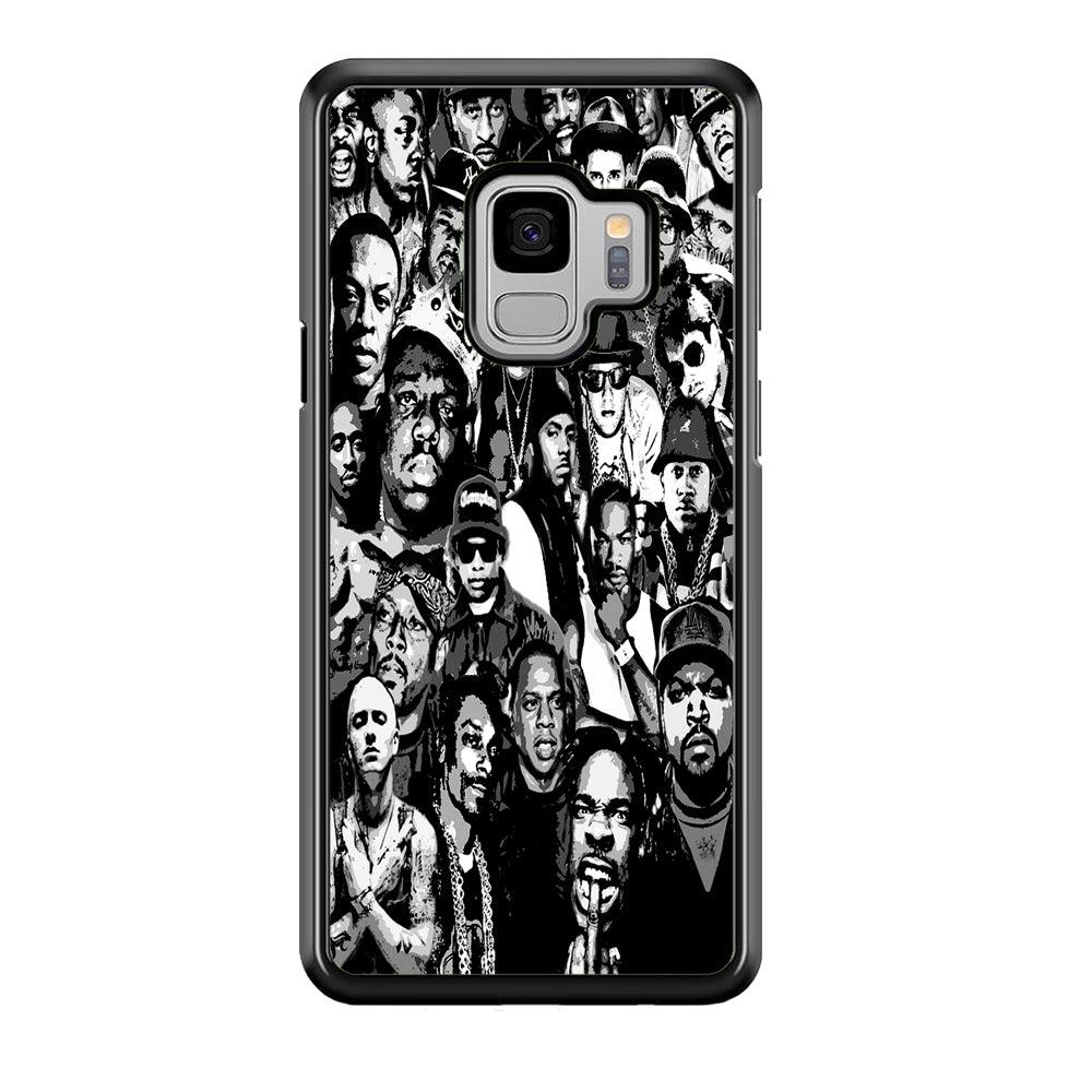 Rap Legends Notorious Samsung Galaxy S9 Case-Rubber / Black (2D Case)-Xtracase
