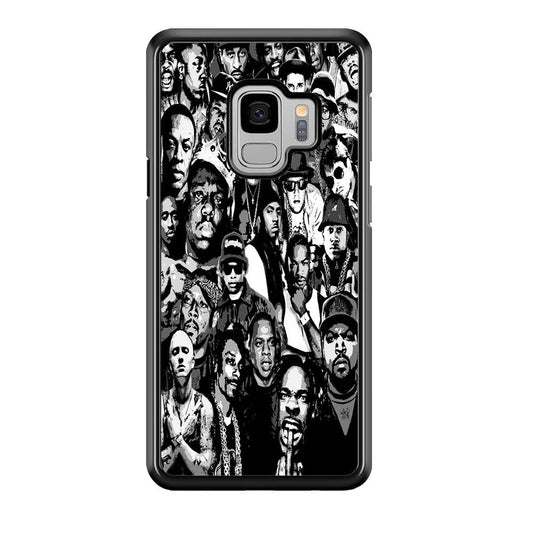 Rap Legends Notorious Samsung Galaxy S9 Case-Rubber / Black (2D Case)-Xtracase