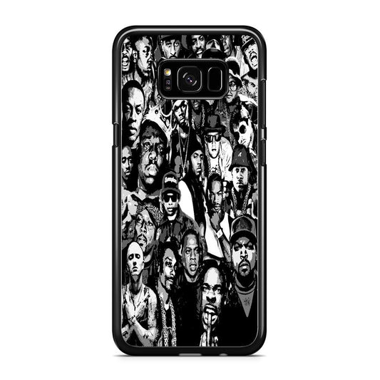 Rap Legends Notorious Samsung Galaxy S8 Case-Rubber / Black (2D Case)-Xtracase