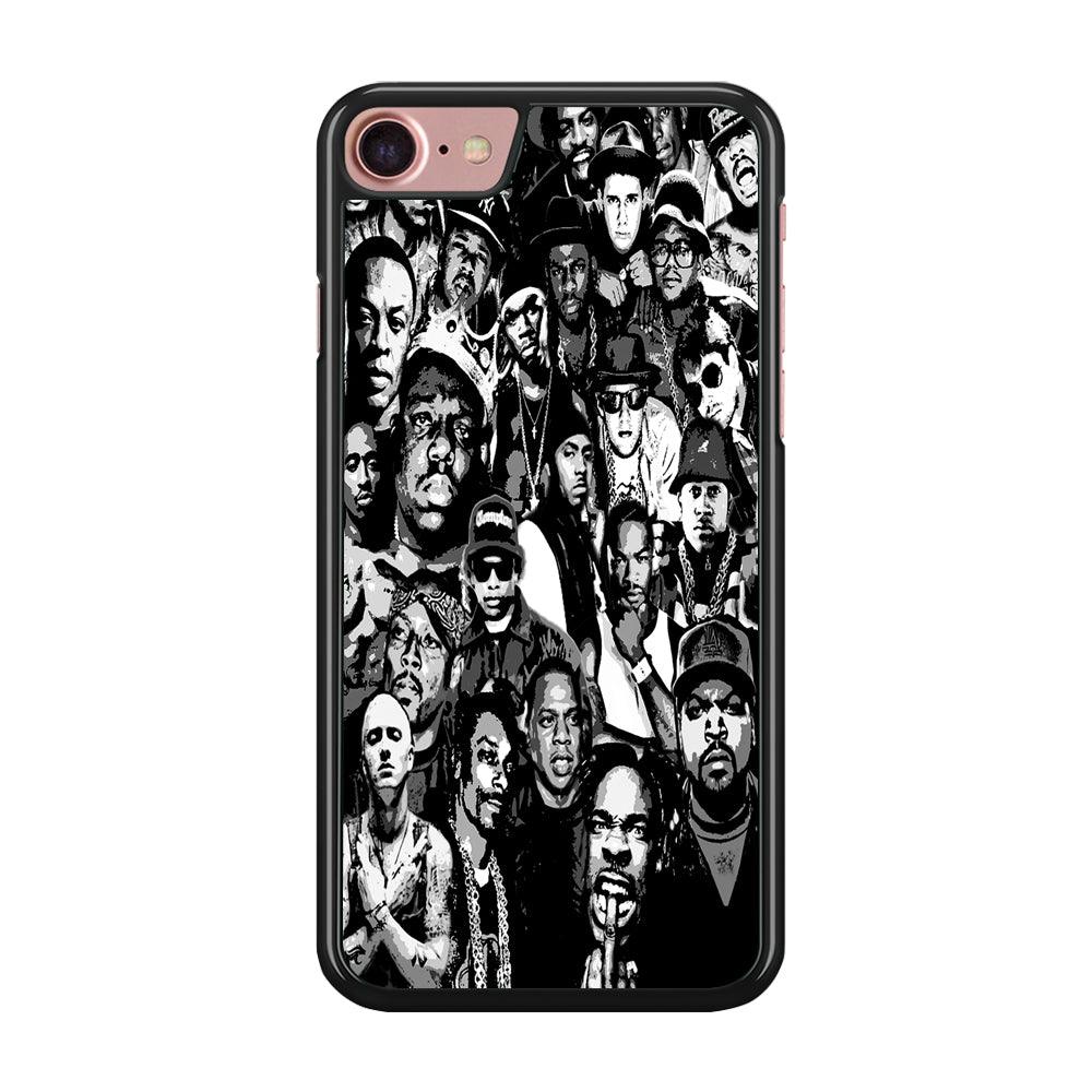 Rap Legends Notorious iPhone SE 2020 Case-Rubber / Black (2D Case)-Xtracase
