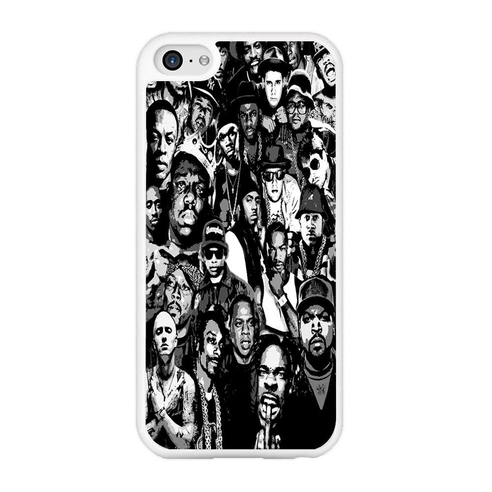 Rap Legends Notorious iPhone 5 | 5s Case-Rubber / White (2D Case)-Xtracase
