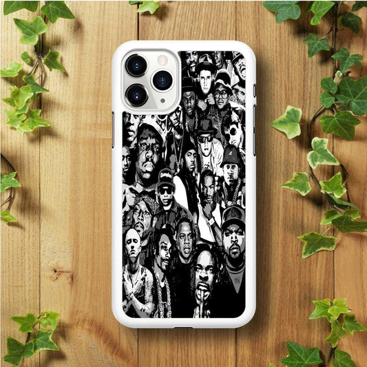 Rap Legends Notorious iPhone 11 Pro Max Case-Rubber / White (2D Case)-Xtracase