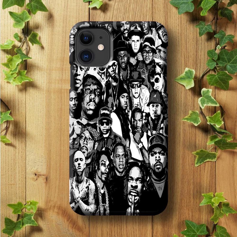 Rap Legends Notorious iPhone 11 Case-Plastic / Full Wrap (3D Case)-Xtracase