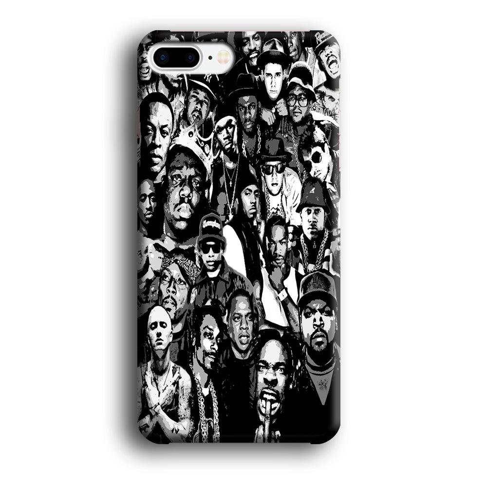 Rap Legends Notorious iPhone 8 Plus Case-Plastic / Full Wrap (3D Case)-Xtracase