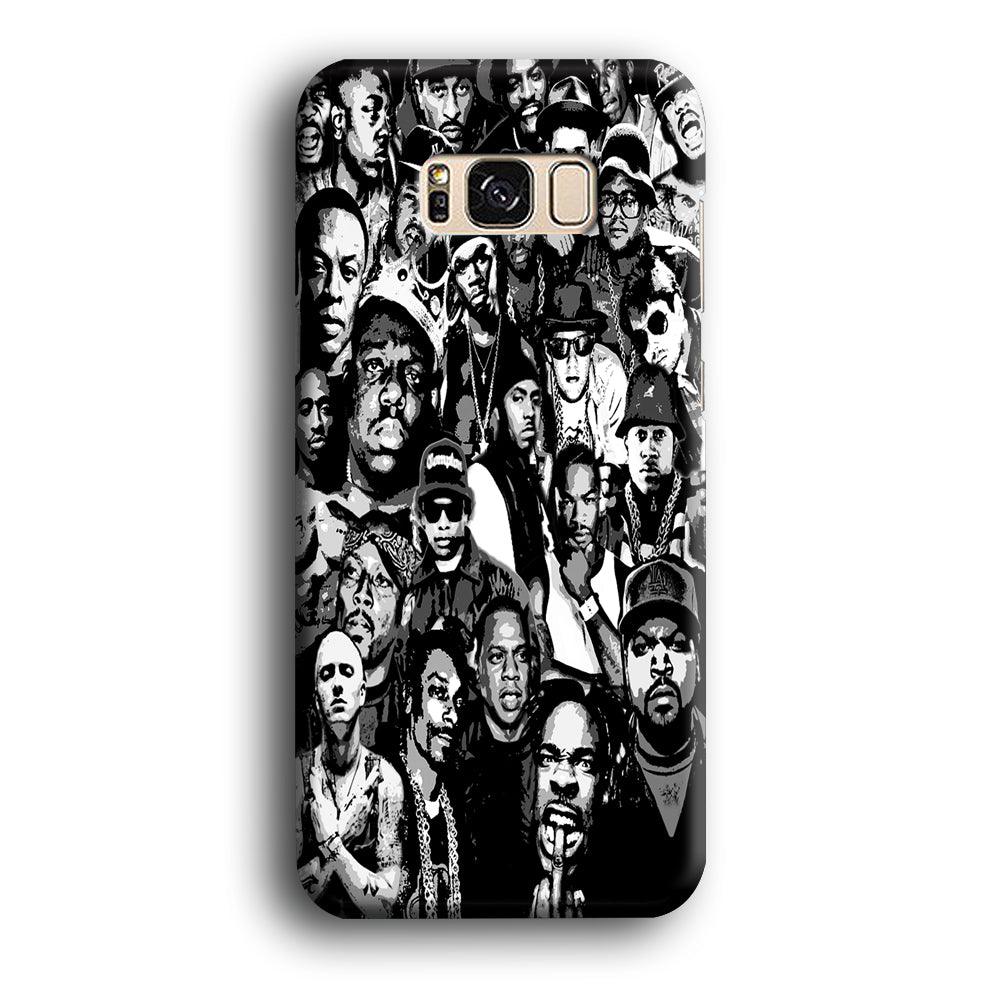 Rap Legends Notorious Samsung Galaxy S8 Case-Plastic / Full Wrap (3D Case)-Xtracase