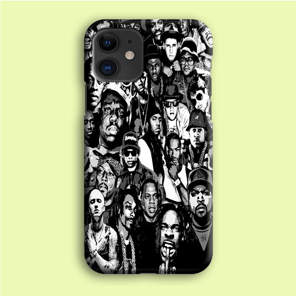 Rap Legends Notorious iPhone 12 Case-Plastic / Full Wrap (3D Case)-Xtracase