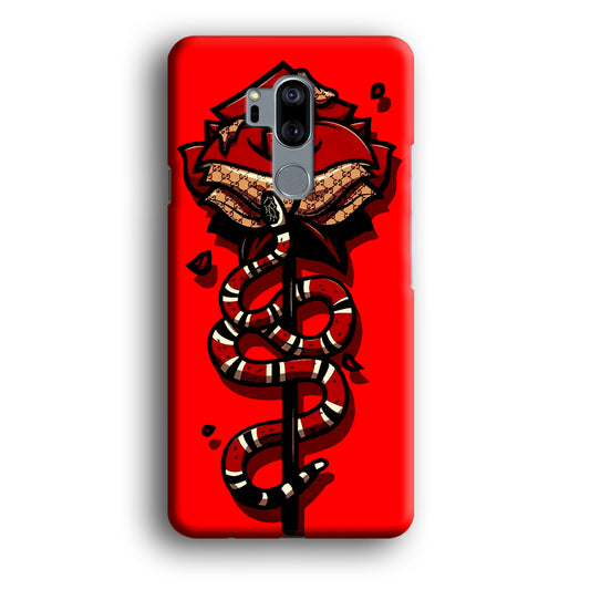 Red Rose Red Snake LG G7 ThinQ 3D Case