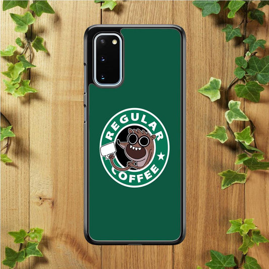 Regular Coffee Samsung Galaxy S20 Case-Rubber / White (2D Case)-Xtracase