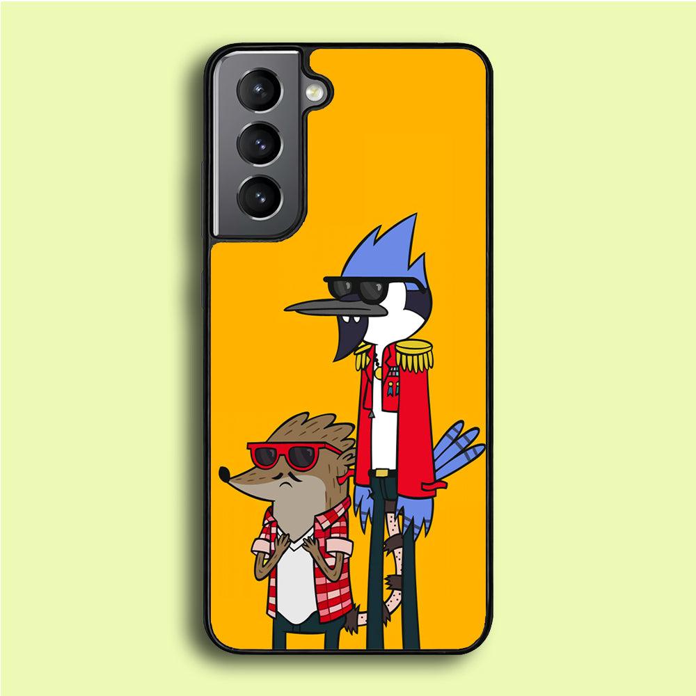 Regular Show Rigby and Mordecai Samsung Galaxy A16 Case-Plastic / Full Wrap (3D Case)-Xtracase