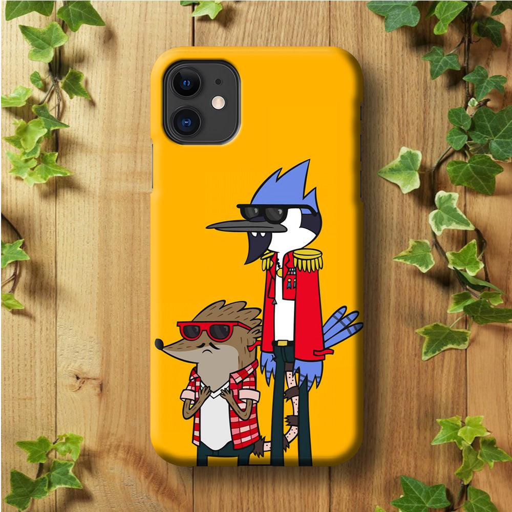 Regular Show Rigby and Mordecai iPhone 11 Case-Plastic / Full Wrap (3D Case)-Xtracase