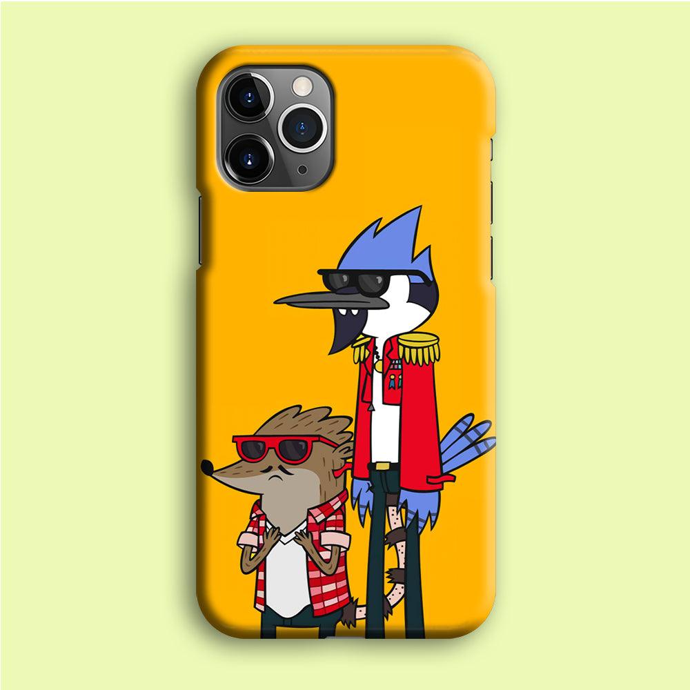 Regular Show Rigby and Mordecai iPhone 12 Pro Case-Plastic / Full Wrap (3D Case)-Xtracase