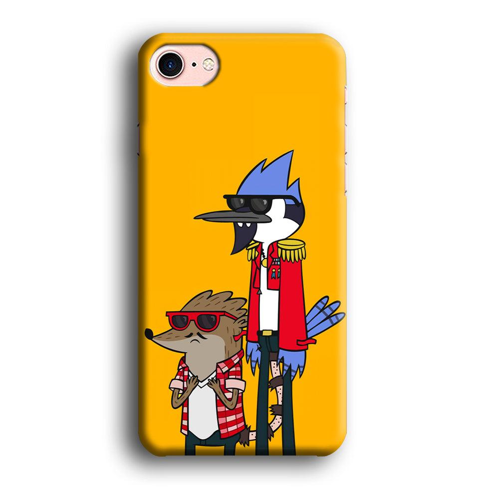 Regular Show Rigby and Mordecai iPhone 8 Case-Plastic / Full Wrap (3D Case)-Xtracase