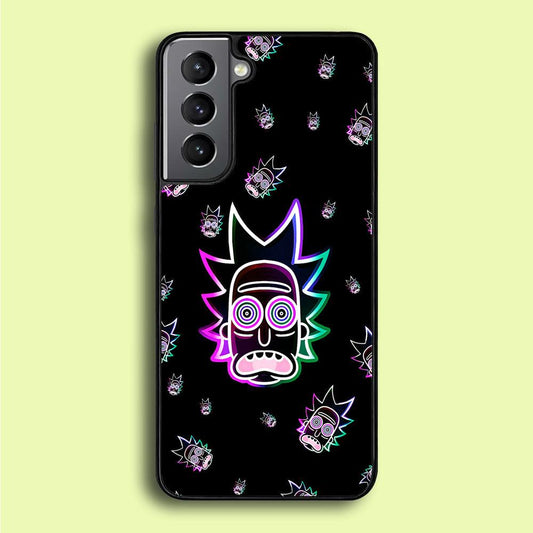 Rick Face Neon Samsung Galaxy A16 Case-Plastic / Full Wrap (3D Case)-Xtracase