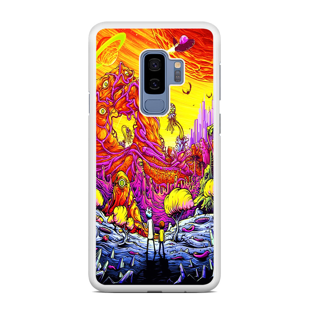 Rick and Morty Alien Planet Samsung Galaxy S9 Plus Case
