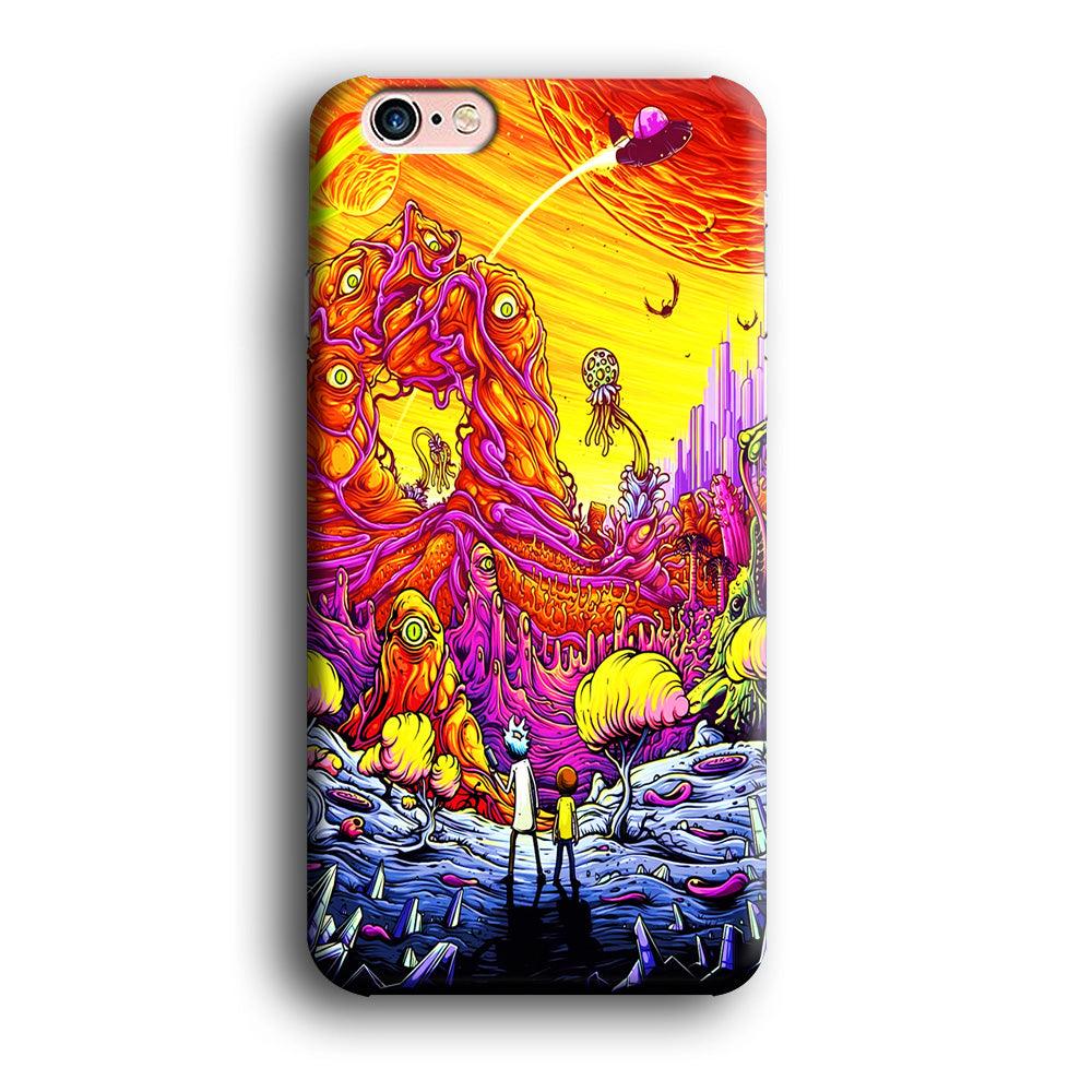 Rick and Morty Alien Planet iPhone 6 | 6s Case-Plastic / Full Wrap (3D Case)-Xtracase