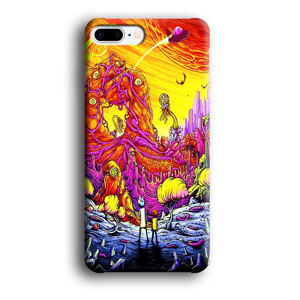 Rick and Morty Alien Planet iPhone 7 Plus Case-Plastic / Full Wrap (3D Case)-Xtracase
